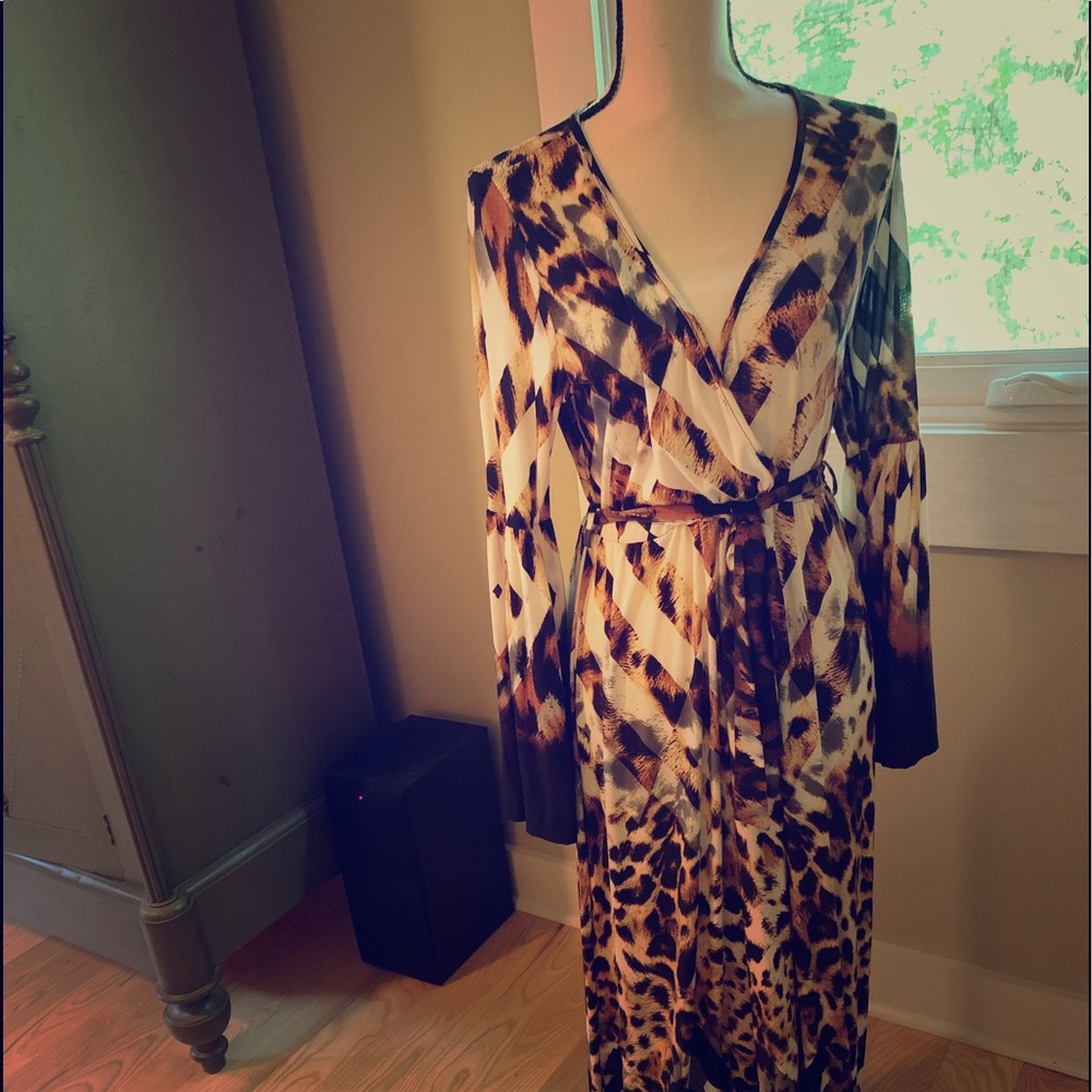 Beautiful animal print maxi dress